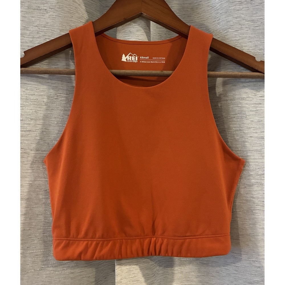 REI Co-op Womens Take Your Tine Bra Top Cropped Orange Size XS